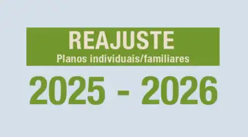 Banner oficial da ANS sobre reajuste de planos de saúde 2025-2026